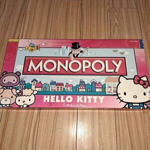 Monopoly Hello Kitty Collector Edition Board Game 2010 Hasbro/Sanrio Complete.
